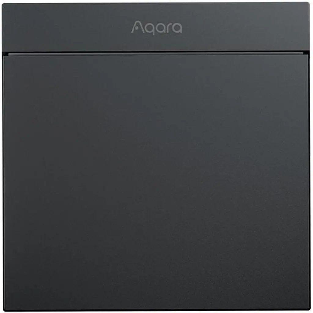 Бездротовий вимикач Aqara H1M Smart Switch Wireless Zigbee 3.0 Apple HomeKit 1 клавіша темно-сірий (WXKG21LM)