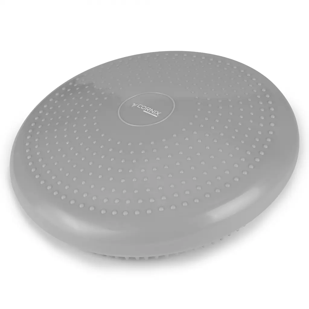Балансувальна подушка-диск Cornix 33 см (сенсомоторна) масажна XR-0053 Grey - фото 3