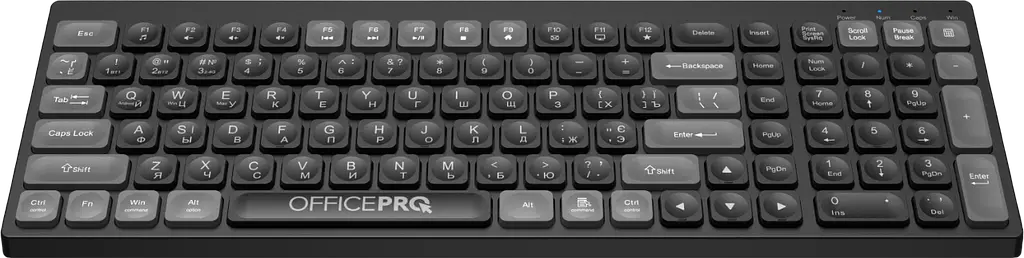 Клавіатура бездротова OfficePro SK985B Black - фото 2