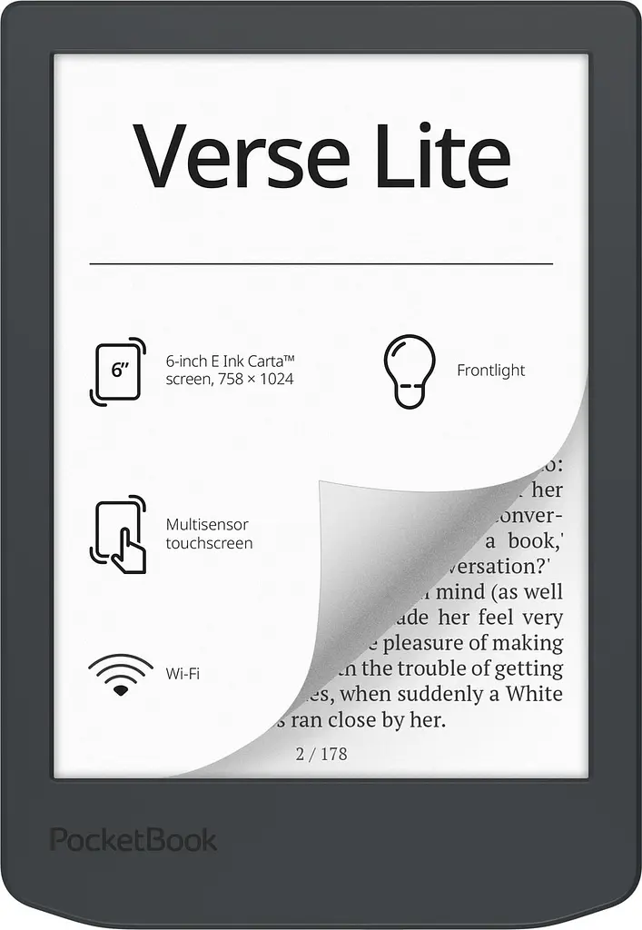 Електронна книжка PocketBook Verse Lite (PB619), Сірий