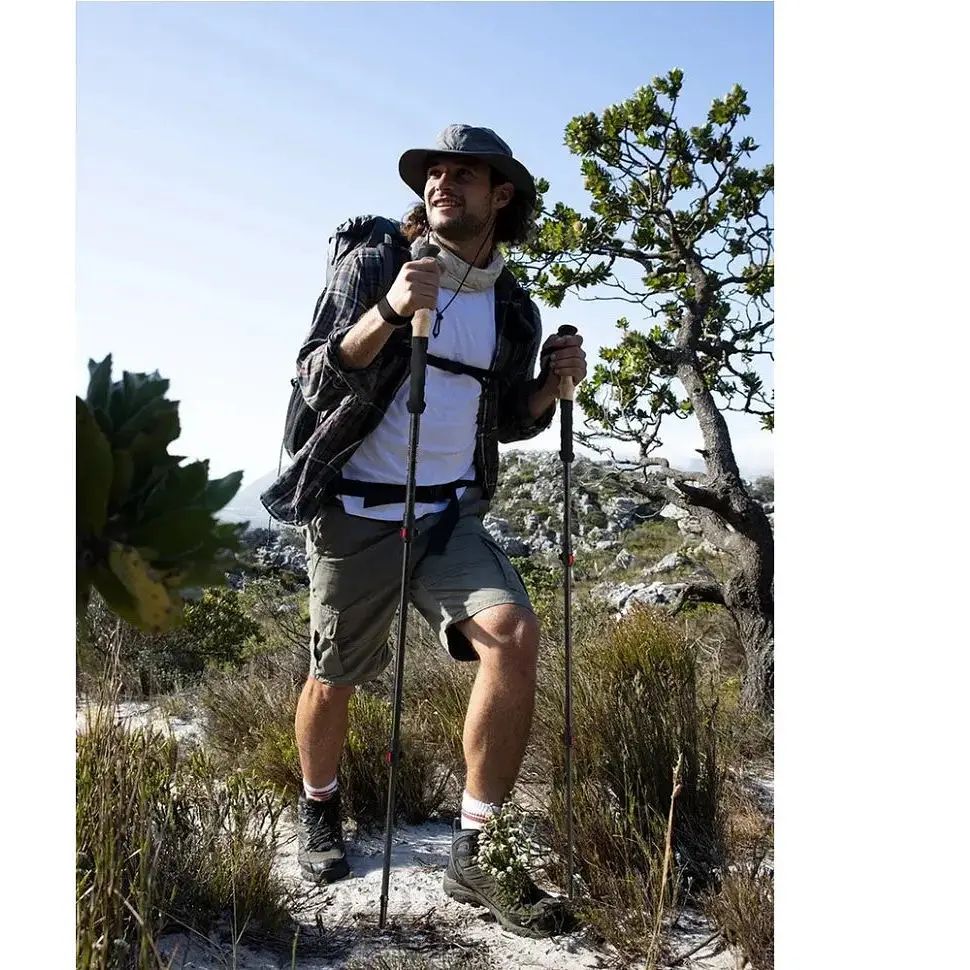 Трекінгова палиця Naturehike NH20DS003 135 см чорний/червоний - фото 2