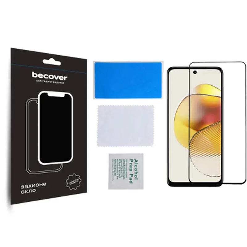Скло захисне BeCover Motorola Moto G73 Black (709737) - фото 3