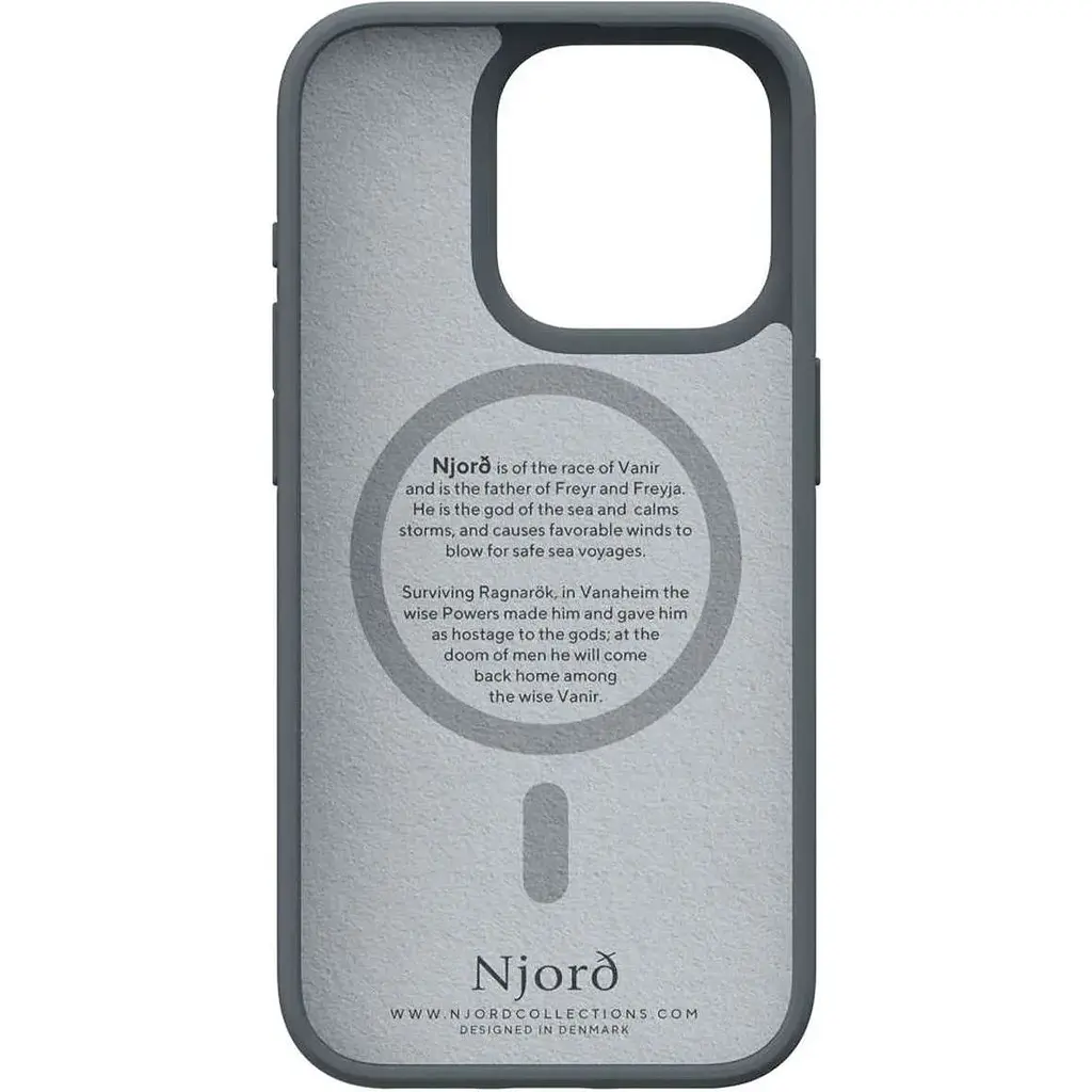 Чехол-накладка Njord Fabric MagSafe Case Dark Grey для iPhone 15 Pro (NA53FA09) - фото 4