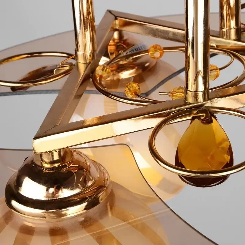 Люстра потолочная Brille для кухни E14 40W G (LK-345C/3) - фото 3