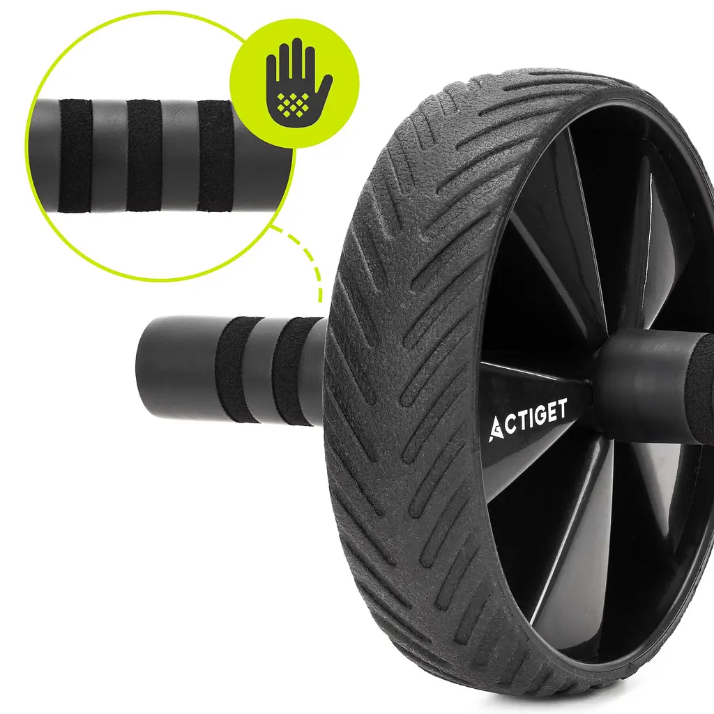 Ролик (гімнастичне колесо) для преса Actiget Ab Wheel ACT0110 Black - фото 4