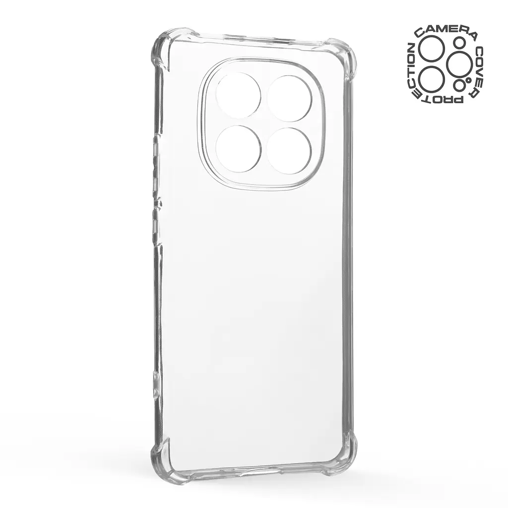 Прозрачный чехол для Xiaomi Redmi Note 15 4G/Note 15 5G Poco M8 5G с защитой камеры и усиленными бортами, тонкий, силиконовый, бесцветный, ударостойкий, противоударный бампер c закрытой камерой, ArmorStandart (ARM89675) - фото 2