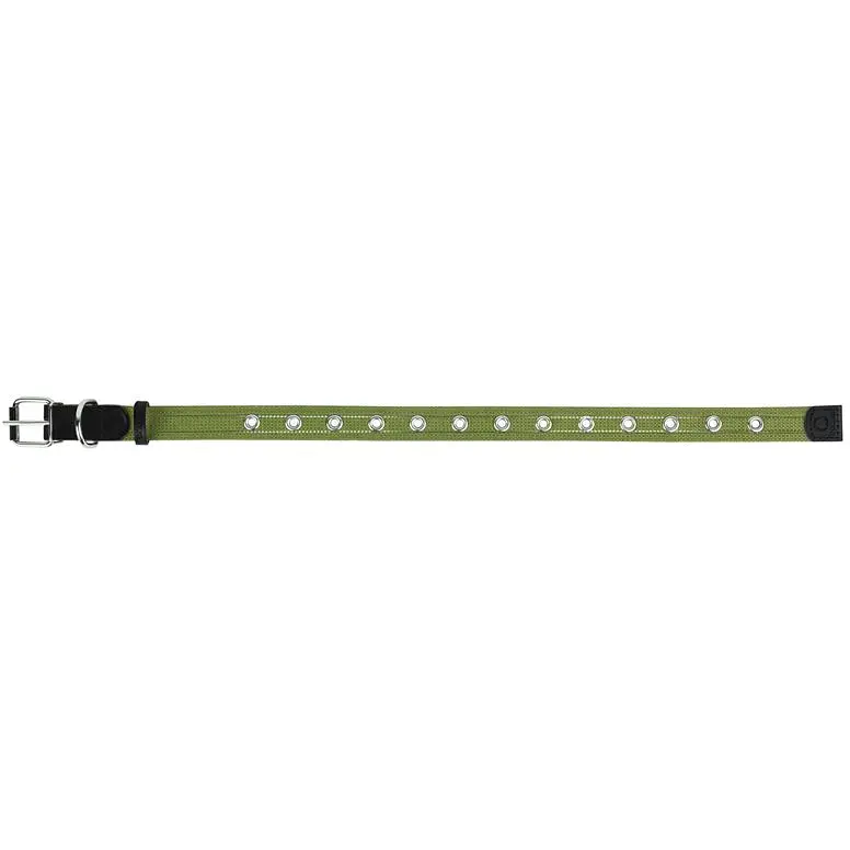 Нашийник для собак Collar, бавовняний, безрозмірний, 41x2 см, зелений - фото 2