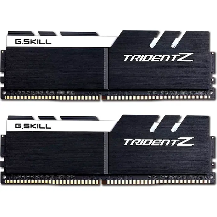 Модуль памяти DDR4 G.Skill Trident Z Black/White 2x16 GB 3200MHz [F4-3200C16D-32GTZKW] [102455] - фото 2
