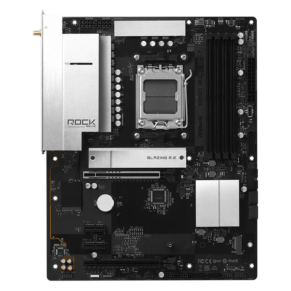 Материнська плата ASRock B850 ROCK WIFI 7 (B850 ROCK WIFI 7) (Socket AM5, AMD B850, ATX) - фото 4
