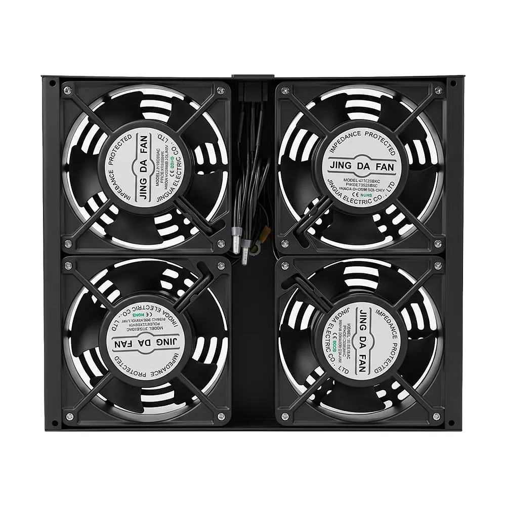 Вентилятор до комутаційних шаф глибиною 800 мм Trinix TRX-FAN4 Black (25-00128) - фото 4