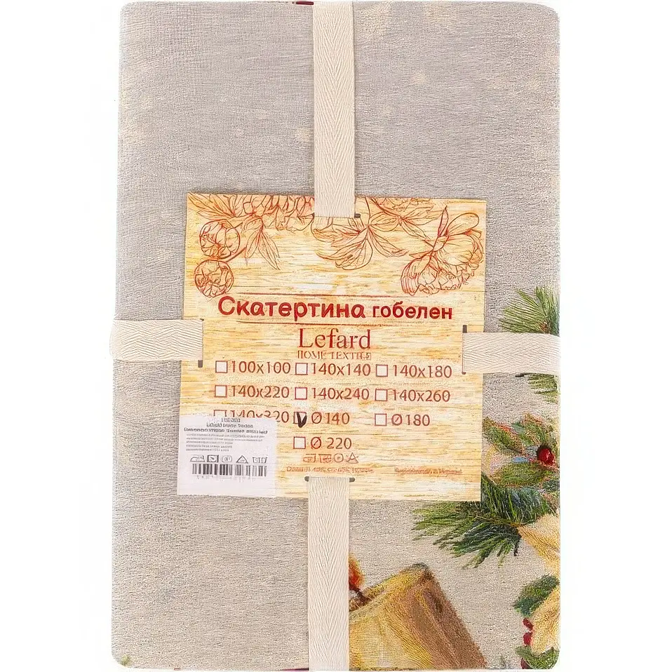 Скатертина гобеленова Lefard Home Textile Catalina кругла 140 см  (732-368) - фото 2