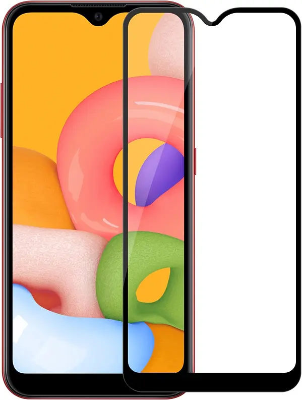 Захисне скло Tempered Glass 11D Premium Full Glue Samsung Galaxy A01 2020 A015 black