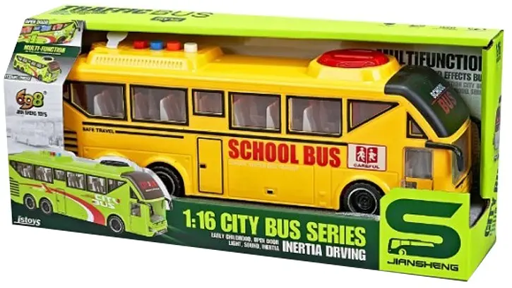 Іграшка CARS S Автобус шкільний 1:16 (CJ-4358571) (7259631) - фото 2
