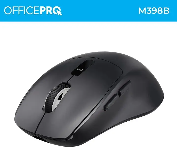 Миша OfficePro Silent Click Wireless Black (M398B) - фото 11
