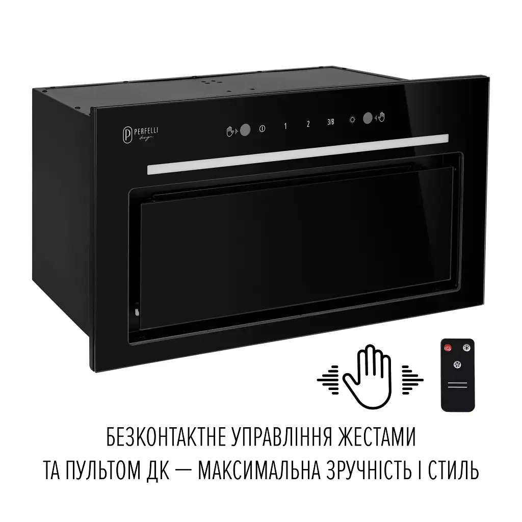 Вытяжка полновстраиваемая Perfelli Design Filini 5 Nero Silenzio - фото 7