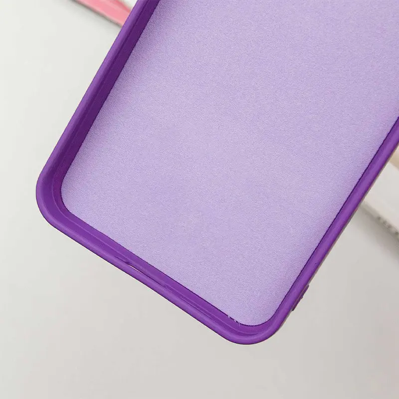 Чохол TPU Getman Liquid Silk Full Camera для Samsung Galaxy S24 FE Фіолетовий / Purple - фото 7