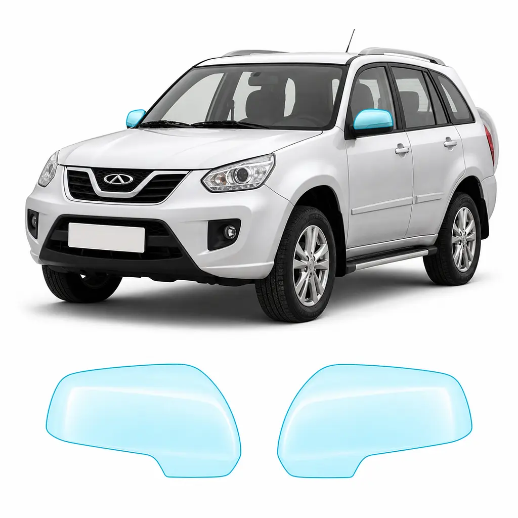 Антигравійна захисна бронеплівка за лекалами для Chery Tiggo 3 II 2014-2019 - дзеркала