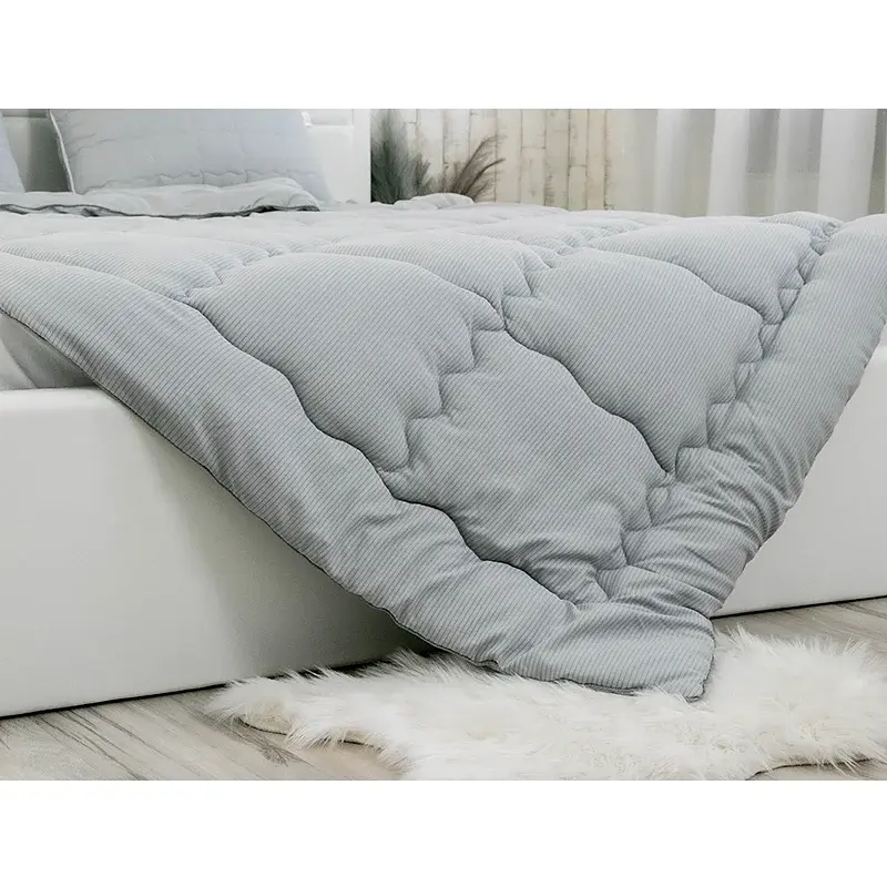 Ковдра силіконова всесезонна Руно Soft Line 140х205 см сіра - фото 10