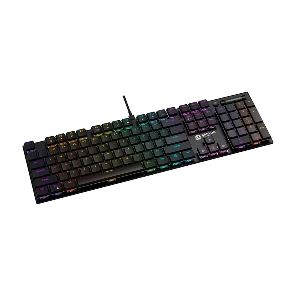 Клавіатура Canyon Cometstrike GK-55 RGB USB UA Black (CND-SKB55-US) - фото 4