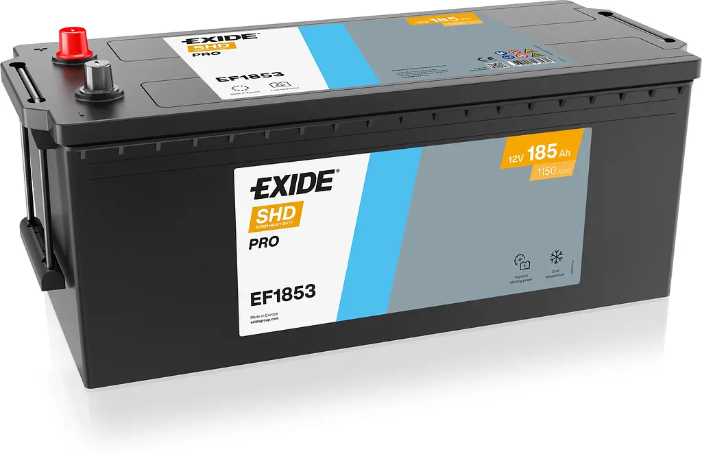 Автомобільний акумулятор EXIDE Power PRO 6СТ-185Ah Аз 1150A (EN) EF1853