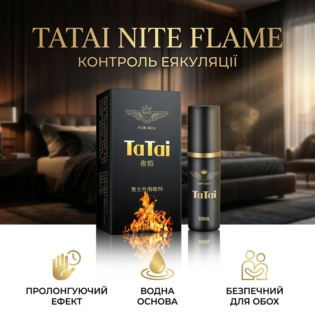 Спрей-пролонгатор TaTai Night Flame для вагінального сексу 50 мл на водній основі - фото 4