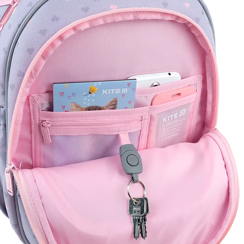 Рюкзак Kite Education 763S Pixel Love Серый (K26-763S-1) - фото 11