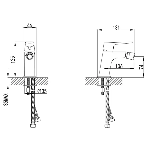 Змішувач для біде Corso 9620500 - фото 5