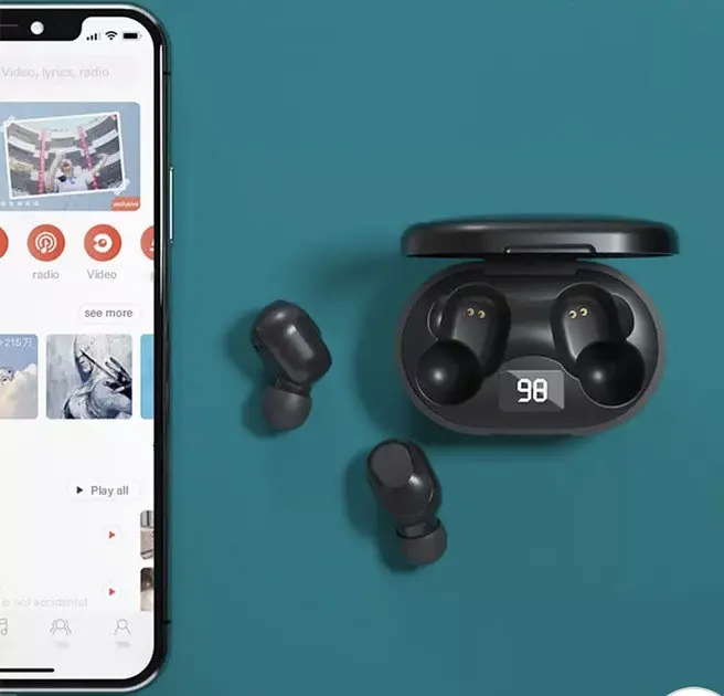 Наушники беспроводные Lenovo TWS XT91 Thinkplus Live Pods черные - фото 6
