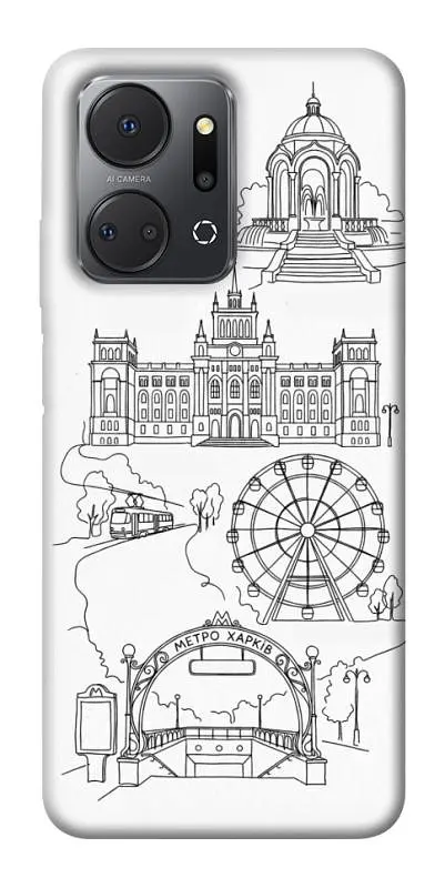 TPU чохол Demsky Kharkiv spirit для Huawei Honor X7a
