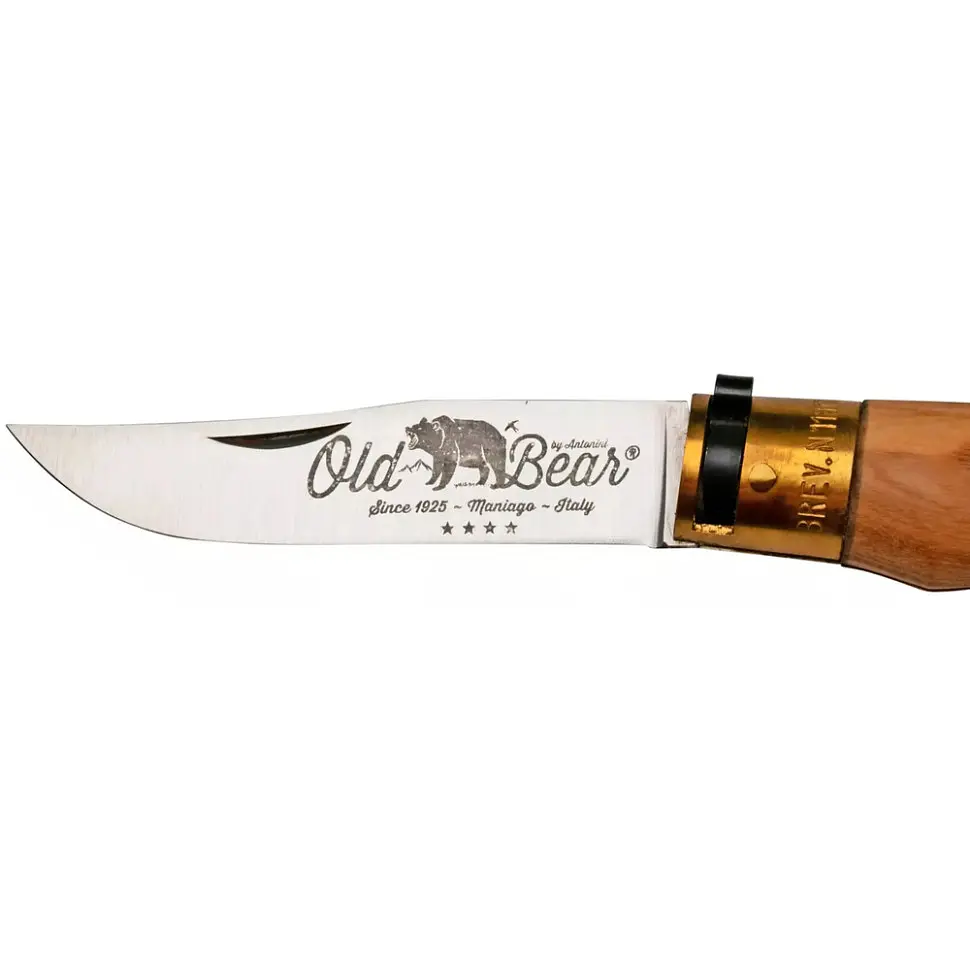 Ніж Old Bear Classic L, 420 steel, Оливковий wood - фото 4