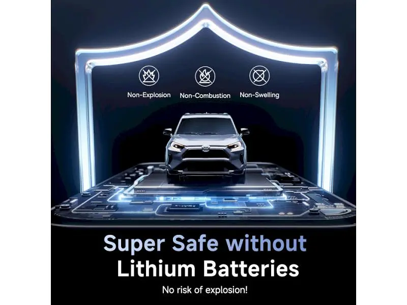 Автономний пусковий пристрій (бустер) BASEUS PrimeTrip VJ1 Supercapacitor Car Jump Starter Cosmic Black (C00269000121-00) - фото 8