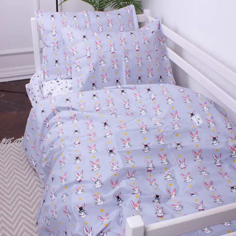 Комплект постільної білизни MirSon Kids Time 17-0527 Bunnies дитячий - фото 2