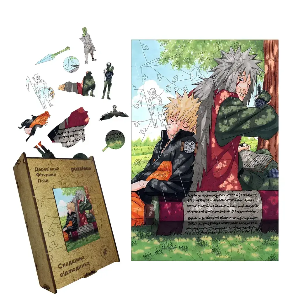 Дерев'яний фігурний пазл puzzlean Спадщина відлюдника, А3, Дерев'яна коробка 200 елементів
