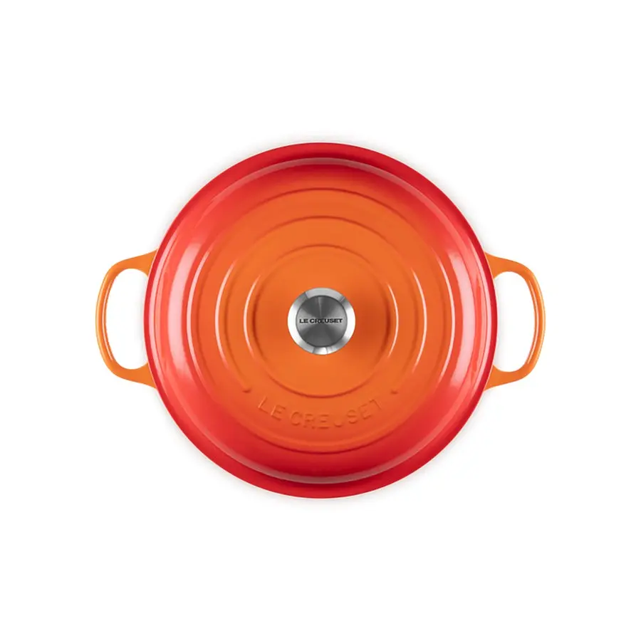 Каструля Le Creuset Signature Cast Iron Shallow Casserole 21180300902430 3.5 л 30 см оранжева - фото 3