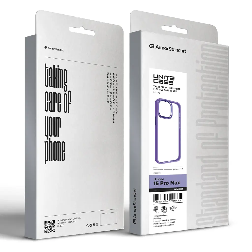 Чохол ArmorStandart UNIT2 для Apple iPhone 15 Pro Max Lavender - фото 5