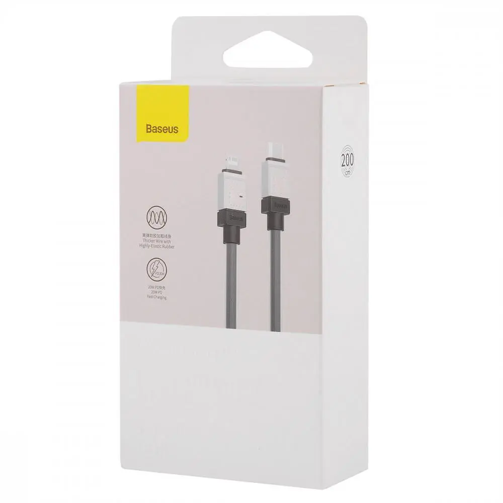 Кабель Baseus CoolPlay Series Type-C to Lightning 20W (2m) black (CAKW000101) - фото 3