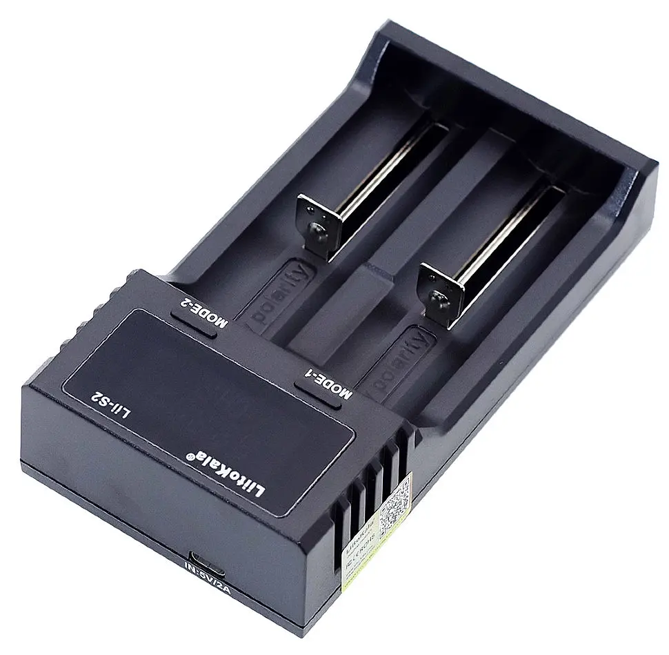 Зарядний пристрій Liitokala Lii-S2, 2 канала, Ni-Mh/Li-ion/LiFePo4, USB, LCD, Box - фото 2
