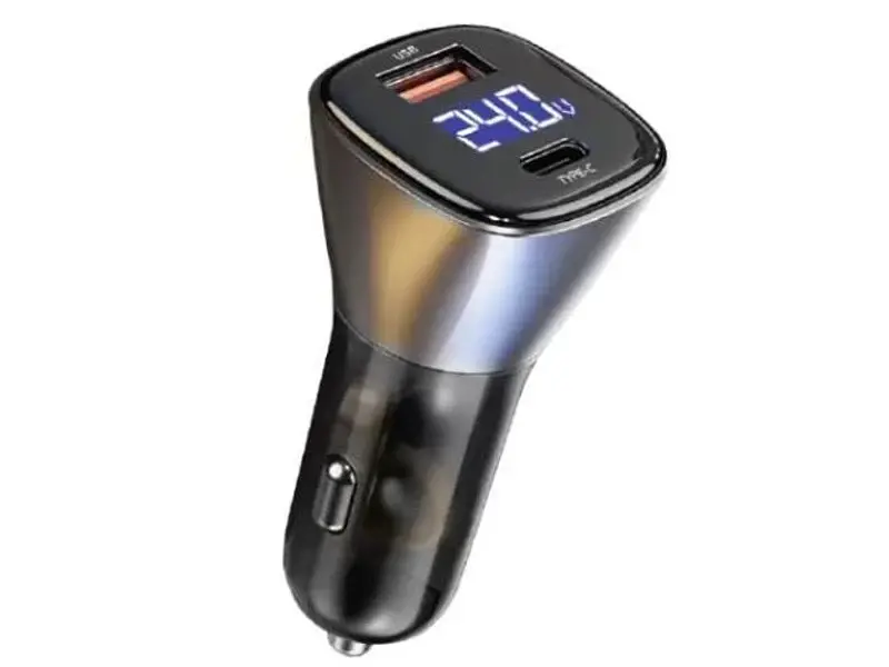 Автомобільний зарядний пристрій WiWU PC500 Series 72 W (2 Type-C) Black - фото 2