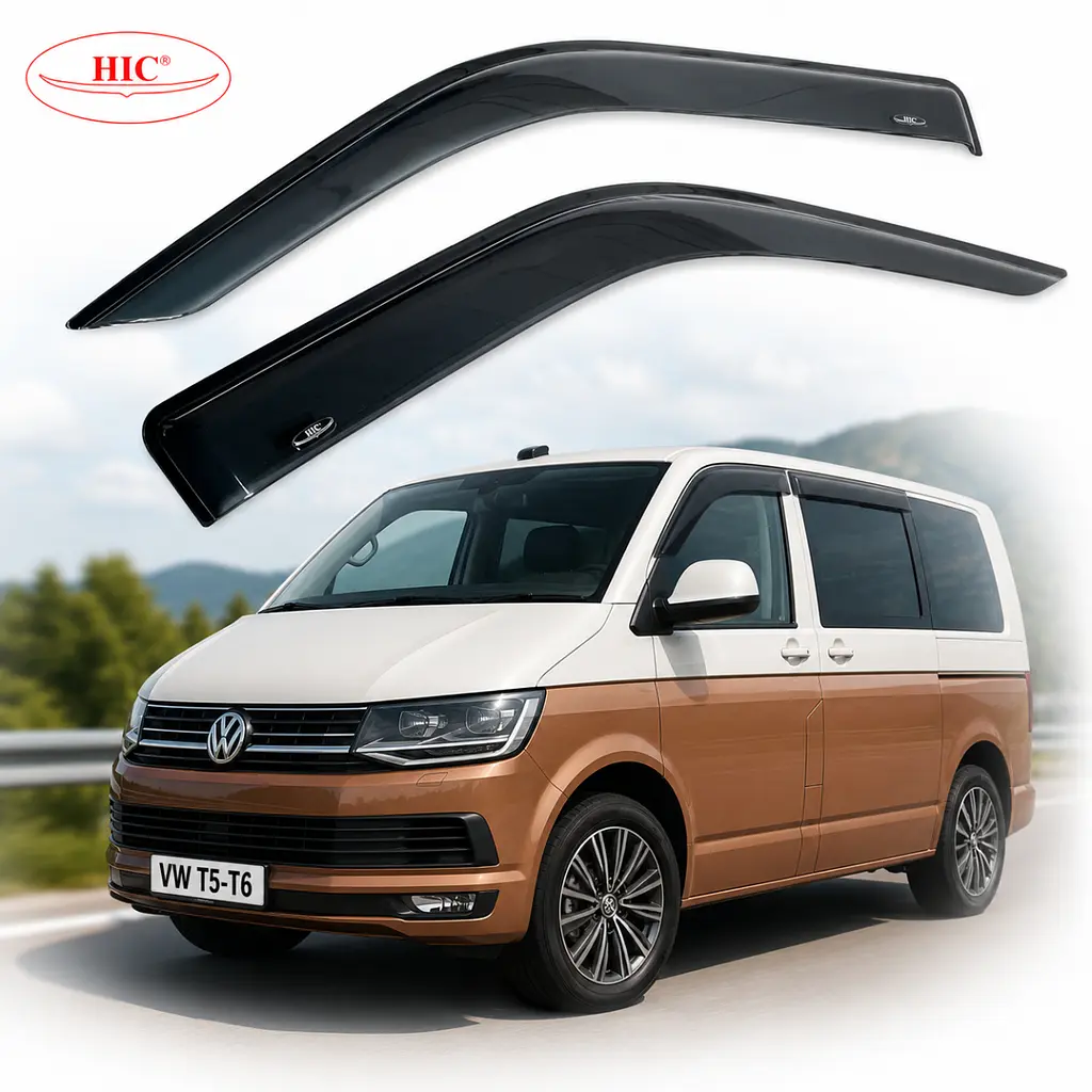 Дефлектори вікон вітровики HIC для Volkswagen T5- T6 2003-2015 2 шт (VW02-IJ) - фото 4