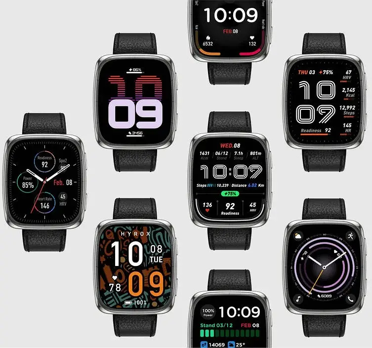Смарт-годинник Amazfit Active 2 Square Black Leather (W2440GL3N) із чорним шкіряним ремінцем - фото 6