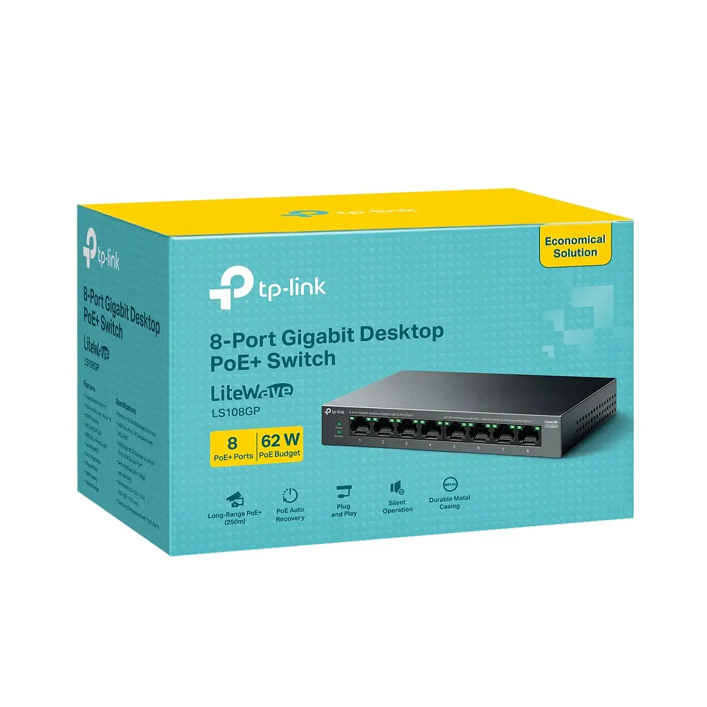Комутатор мережевий TP-Link LS108GP - фото 6