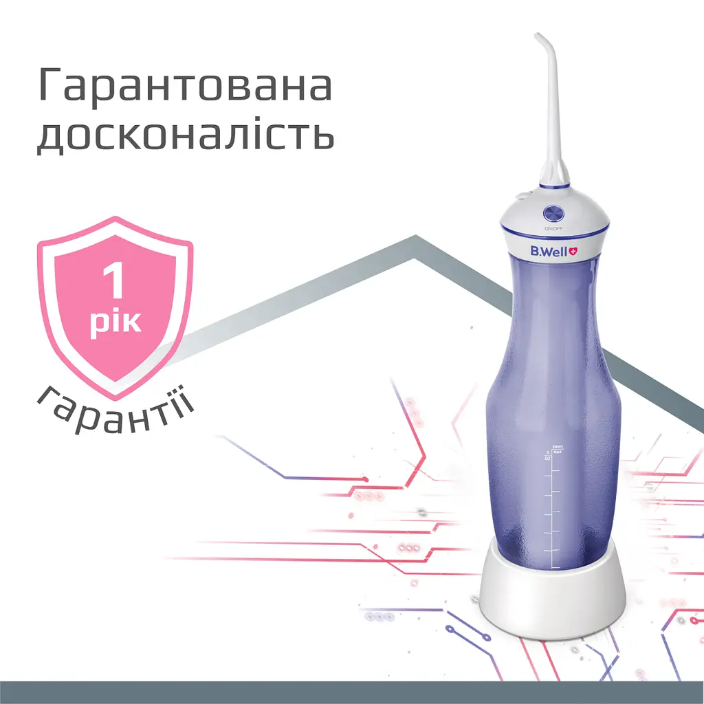 Портативний іригатор для ротової порожнини B.Well TH-917 (TH-917-2628) 16_2628 - фото 8