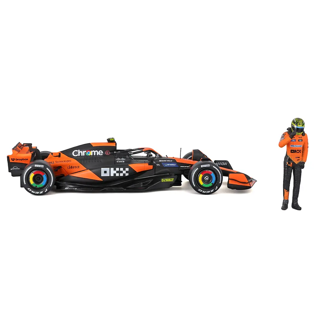 Автомодель з фігуркою Bburago McLaren MCL38, 1:24 в асортименті (18-28040) - фото 3