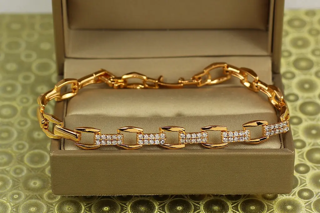 Браслет Xuping Jewelry Тріумф 17 см 8 мм золотистий