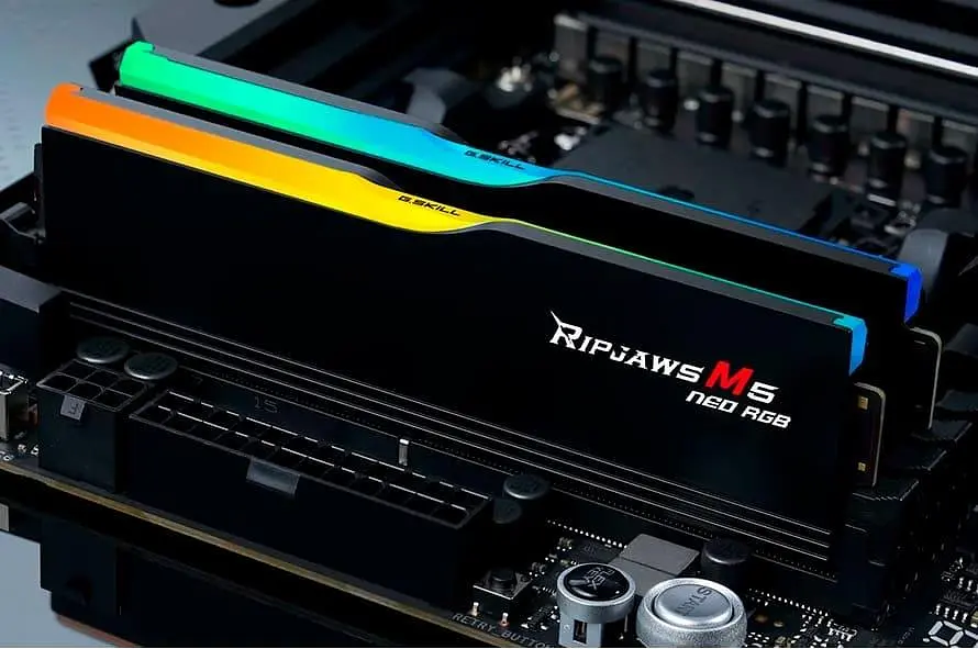 Модуль пам'яті G.Skill DDR5 32GB (2x16) Ripjaws M5 Neo 6000Mhz RGB Black AMD EXPO (F5-6000J3636F16GX2-RM5NRK) - фото 3