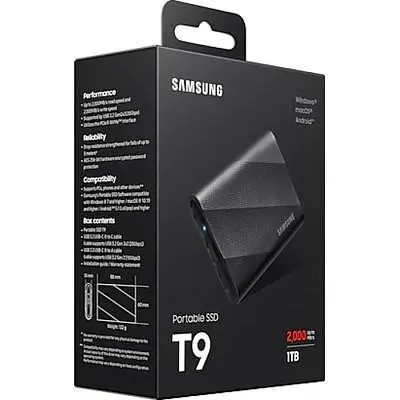 SSD накопичувач Samsung T9 1TB Black (MU-PG1T0B) - фото 2