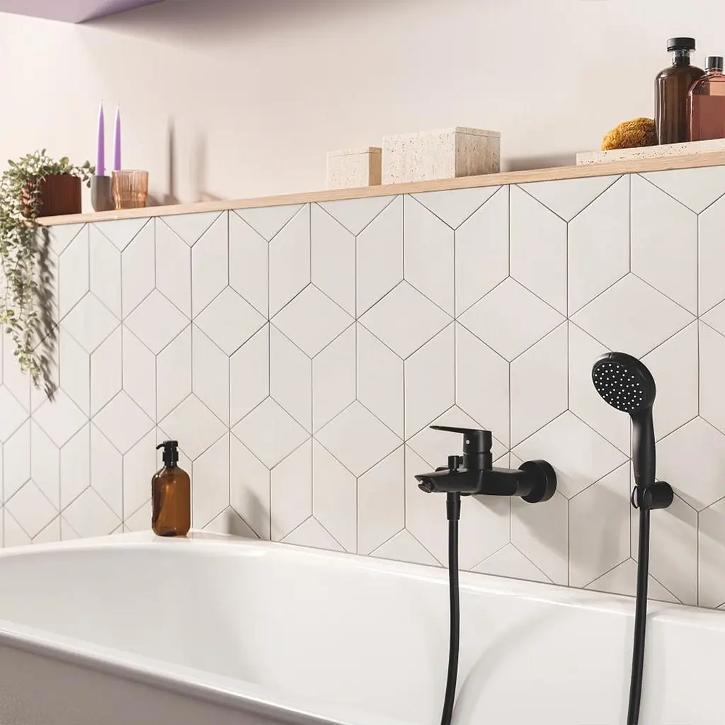 Змішувач для ванни Grohe QuickFix Start Black UA30330701, Чорний матовий - фото 12