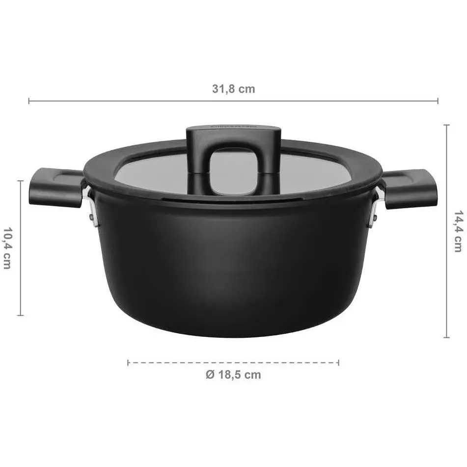 Уцінка. Каструля Fiskars Hard Face 3.5 л 22 см (1052227)  - фото 7
