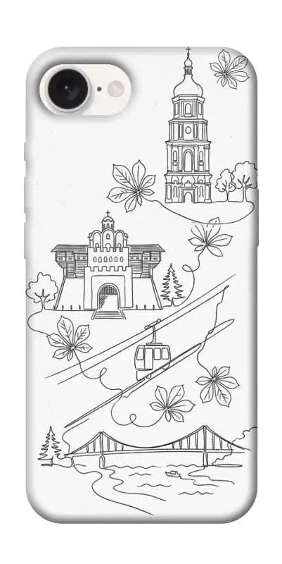 TPU чехол Demsky Kyiv spirit для Apple iPhone 16e (6.1")