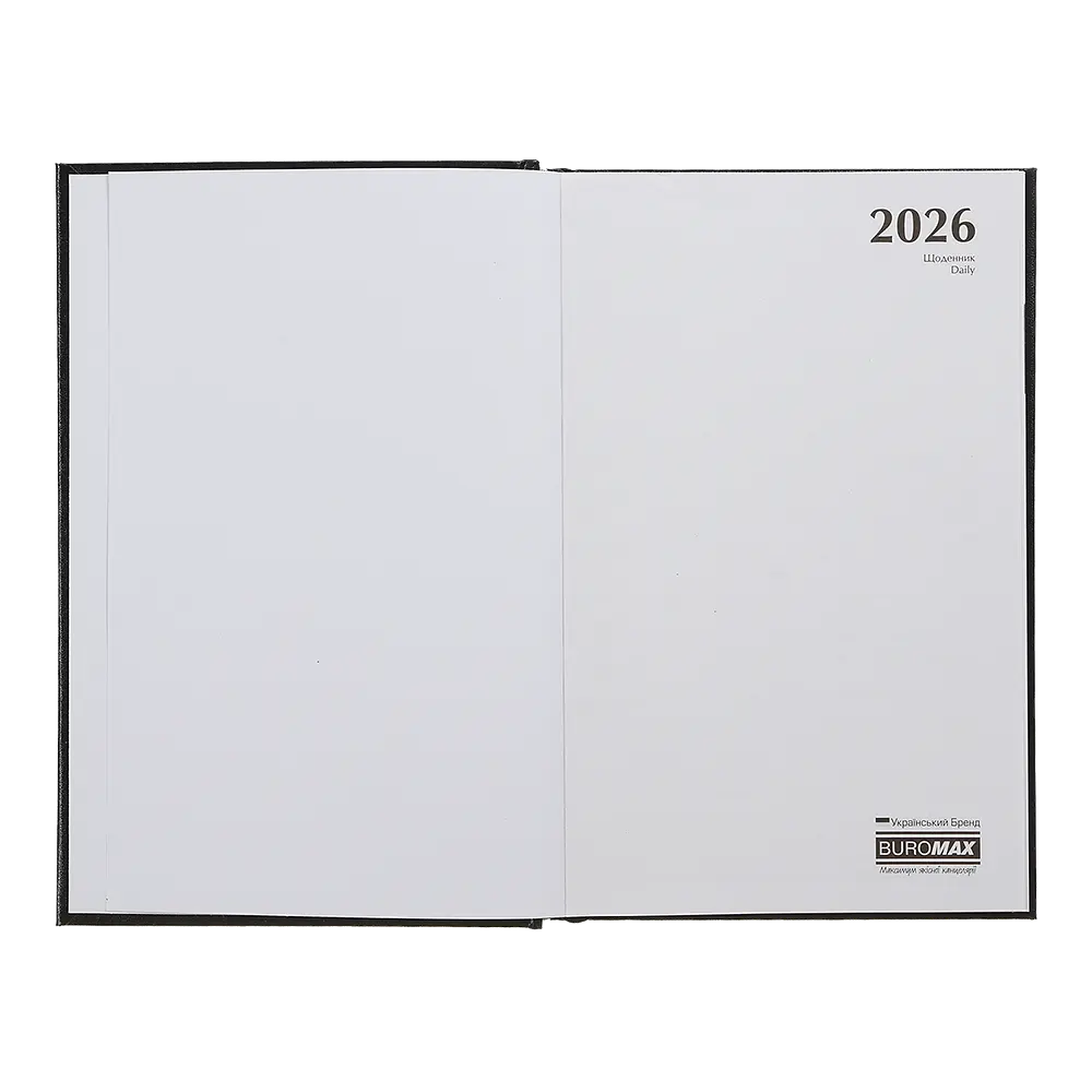 Щоденник датований Buromax Simple 2026 A5 бумвініл сірий (BM.21166-09) - фото 3
